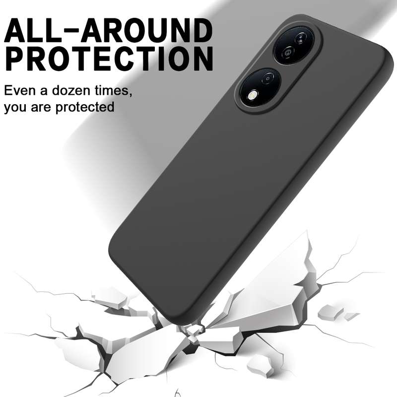 For Honor X7b/Play 50 Plus Solid Color Liquid Silicone Dropproof Full Coverage Protective Case(Green
