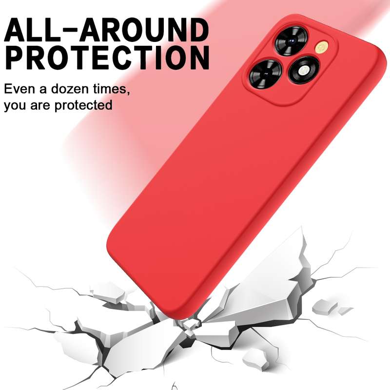 For Tecno Spark 20 Pro Solid Color Liquid Silicone Dropproof Full Coverage Protective Case(Black)