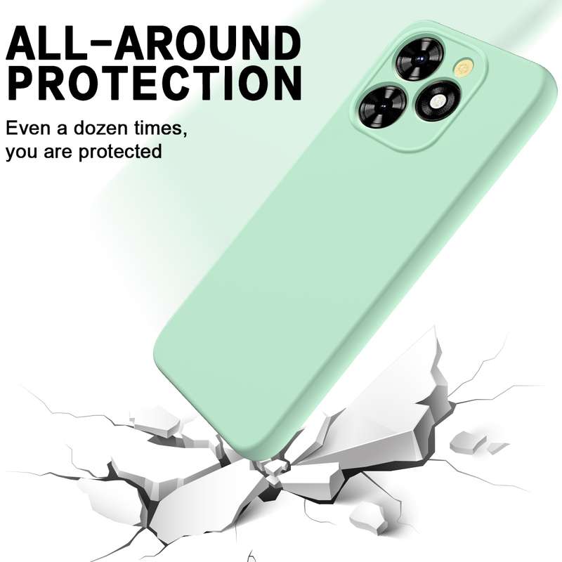 For Tecno Spark 20 Pro Solid Color Liquid Silicone Dropproof Full Coverage Protective Case(Black)