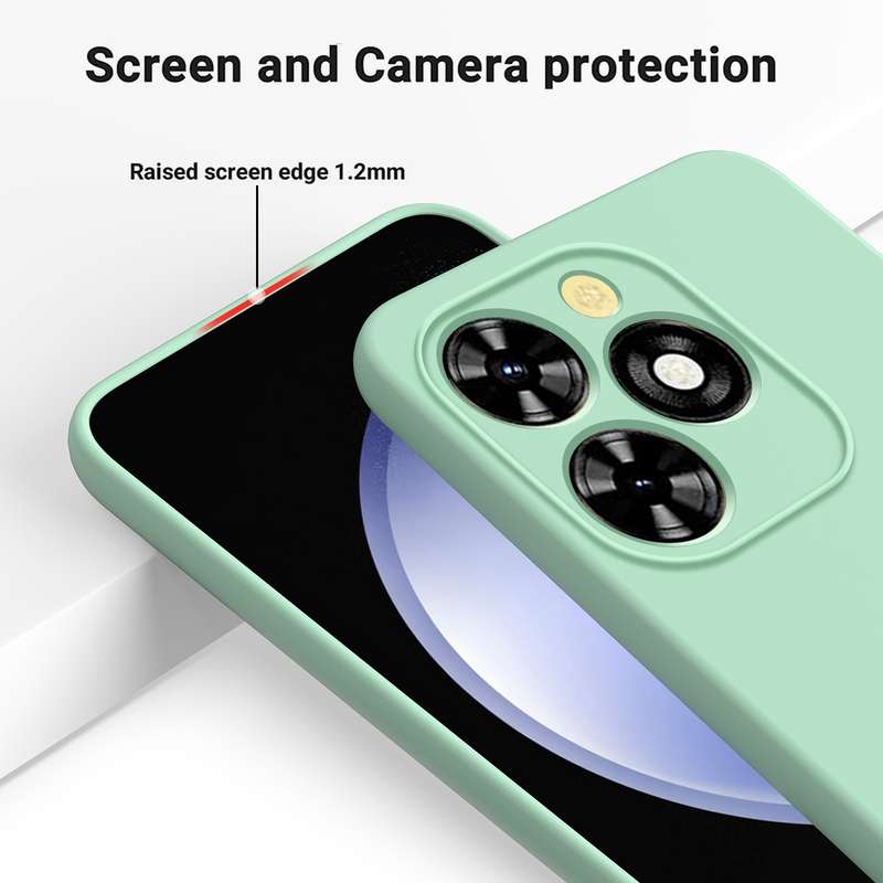 For Tecno Spark 20 Pro Solid Color Liquid Silicone Dropproof Full Coverage Protective Case(Black)