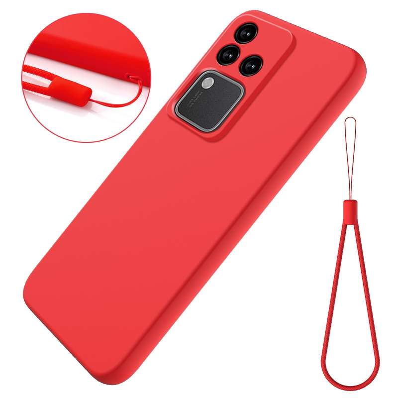 For vivo S18 / S18 Pro / V30 / V30 Pro Solid Color Liquid Silicone Dropproof Full Coverage Phone Cas