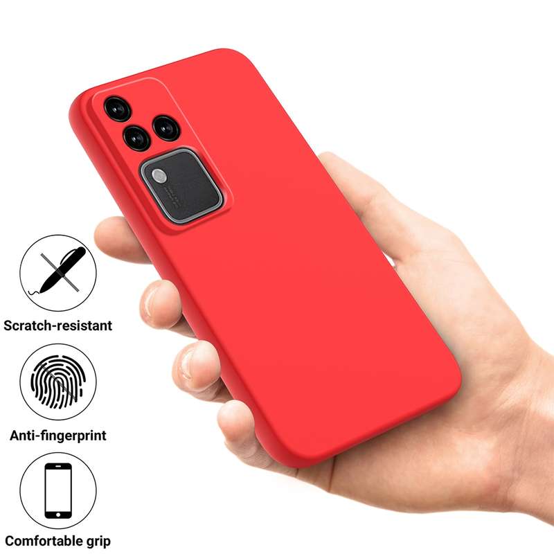 For vivo S18 / S18 Pro / V30 / V30 Pro Solid Color Liquid Silicone Dropproof Full Coverage Phone Cas