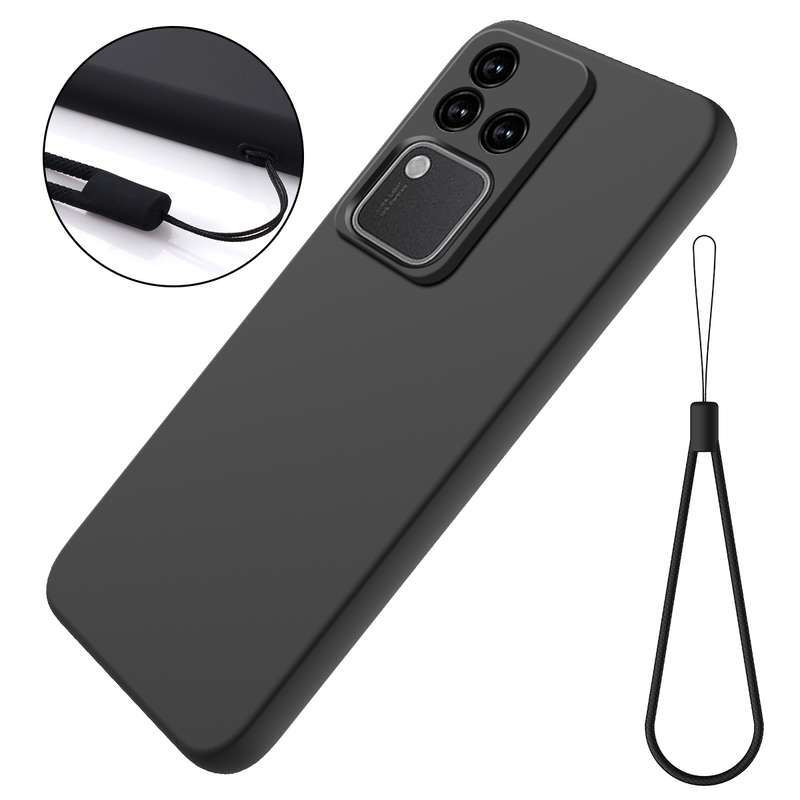 For vivo S18 / S18 Pro / V30 / V30 Pro Solid Color Liquid Silicone Dropproof Full Coverage Phone Cas