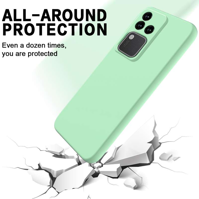 For vivo S18 / S18 Pro / V30 / V30 Pro Solid Color Liquid Silicone Dropproof Full Coverage Phone Cas