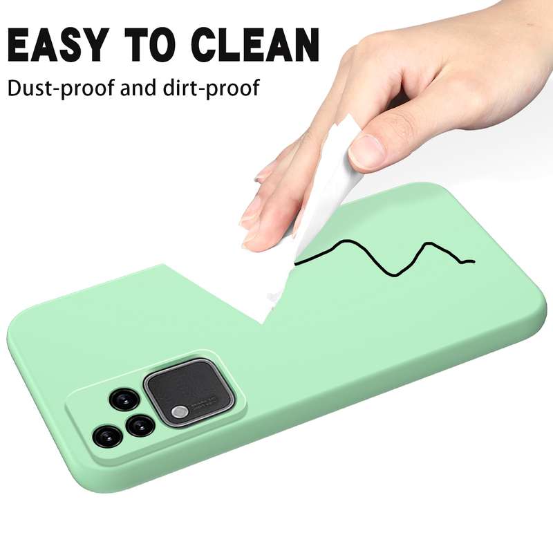 For vivo S18 / S18 Pro / V30 / V30 Pro Solid Color Liquid Silicone Dropproof Full Coverage Phone Cas