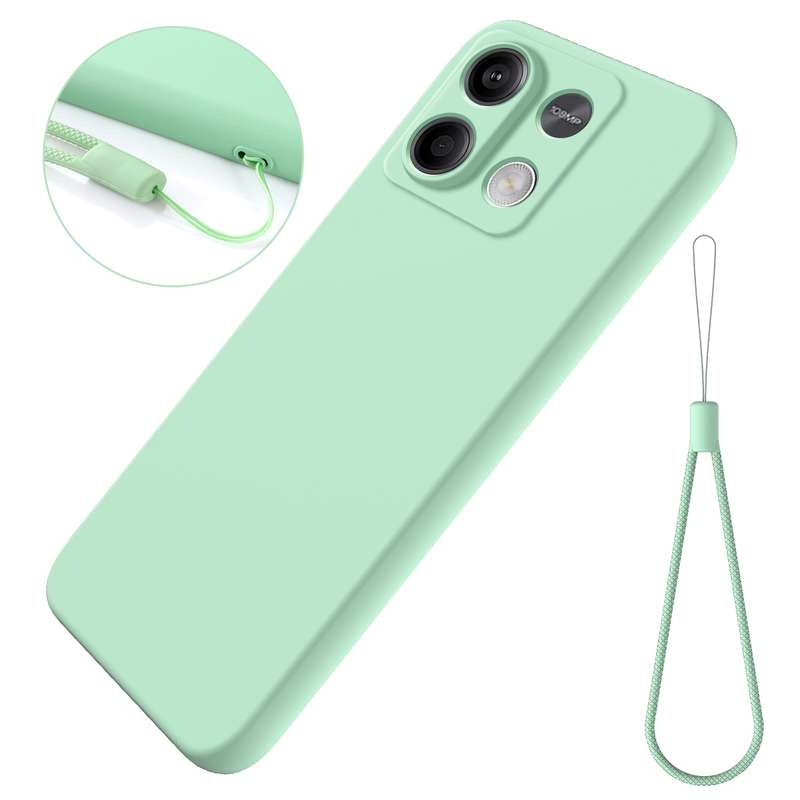 For Xiaomi Redmi Note 13 5G Global Solid Color Liquid Silicone Dropproof Full Coverage Phone Ca