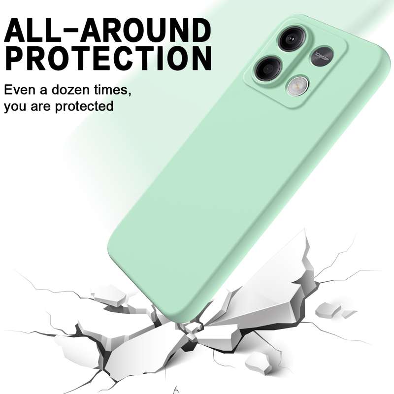 For Xiaomi Redmi Note 13 5G Global Solid Color Liquid Silicone Dropproof Full Coverage Phone Ca