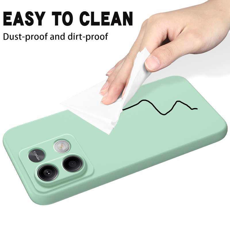 For Xiaomi Redmi Note 13 5G Global Solid Color Liquid Silicone Dropproof Full Coverage Phone Ca