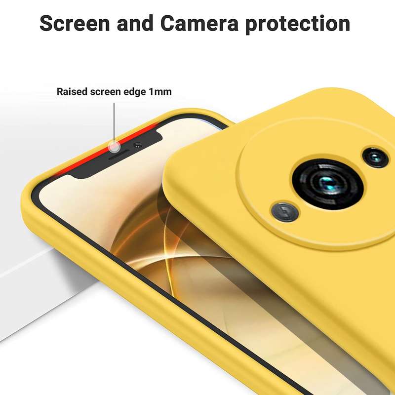 For Xiaomi Redmi A3 / Poco C61 Solid Color Liquid Silicone Dropproof Full Coverage Phone Case(Y