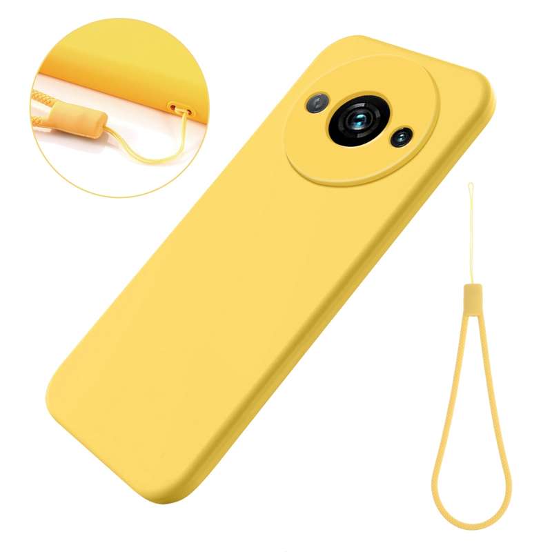 For Xiaomi Redmi A3 / Poco C61 Solid Color Liquid Silicone Dropproof Full Coverage Phone Case(Y