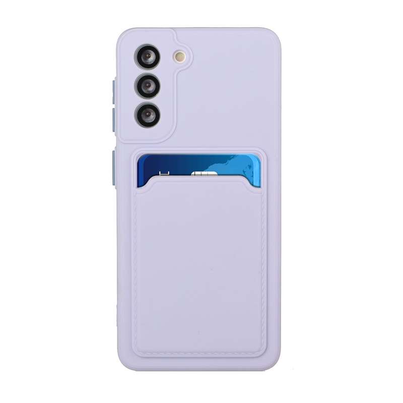 For Samsung Galaxy A15 Card Slot Design Shockproof TPU Phone Case(Purple)