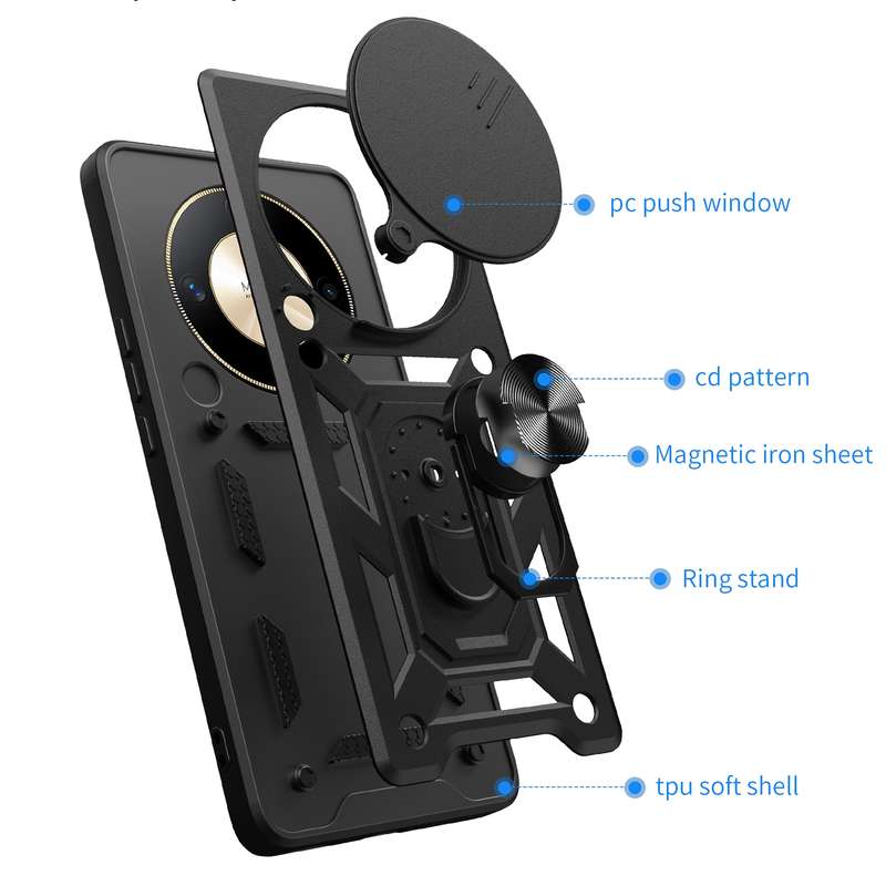 For Samsung Galaxy Tab S6 Lite P610 3-folding Horizontal Flip PU Leather + Shockproof TPU Case with