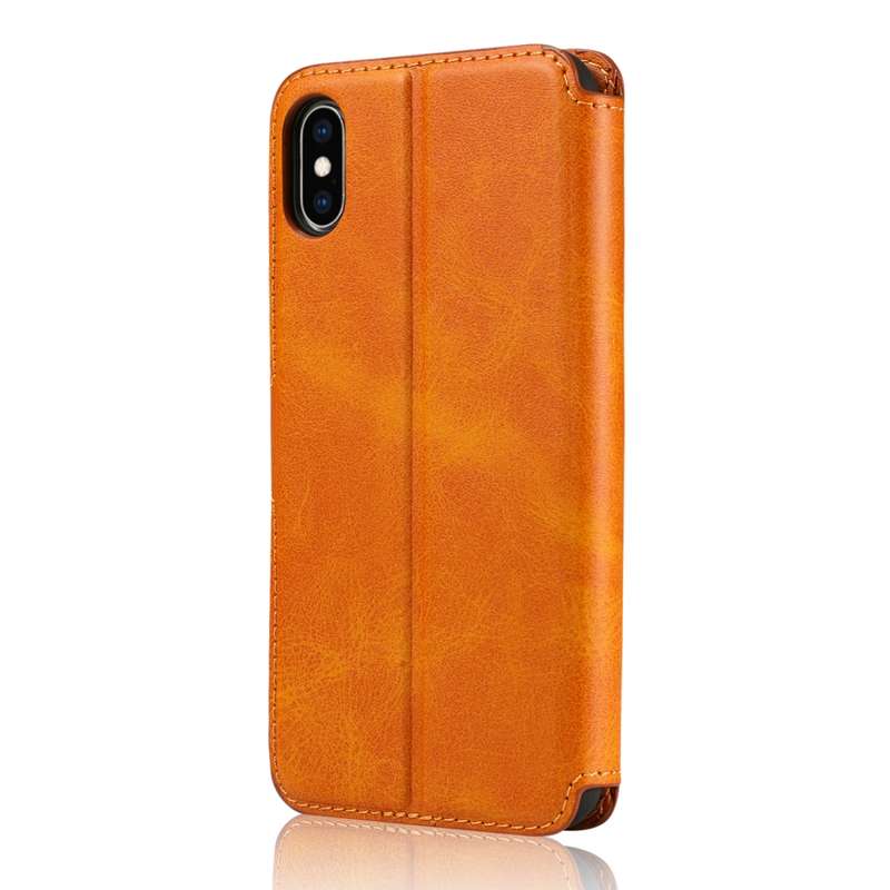 For iPhone X / XS Calf Texture Magnetic Buckle Horizontal Flip Leather Case with Holder & Card Slots