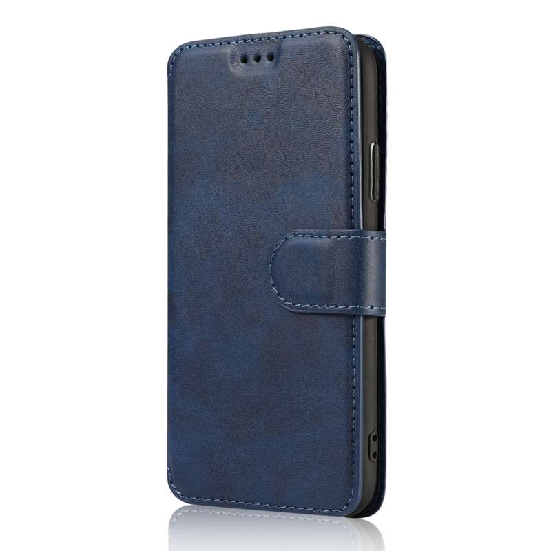 For iPhone X / XS Calf Texture Magnetic Buckle Horizontal Flip Leather Case with Holder & Card Slots