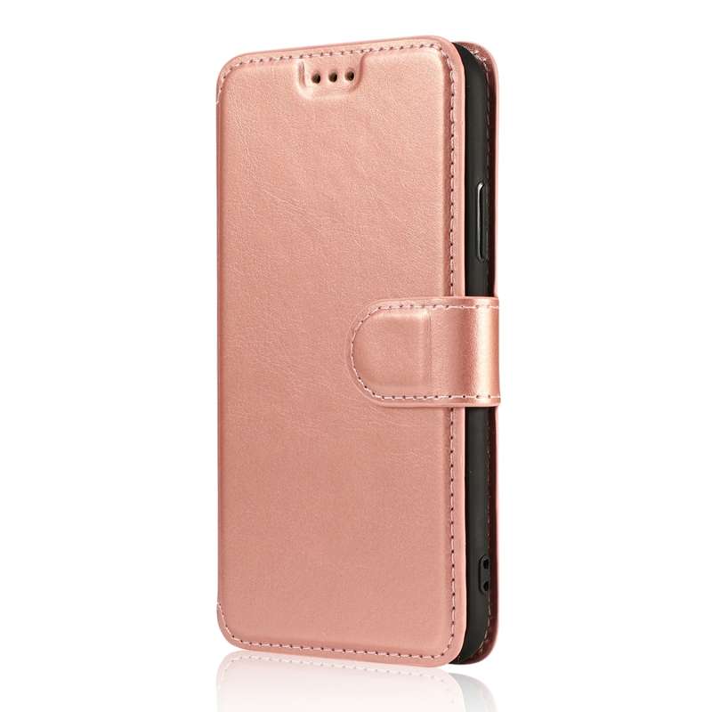 For iPhone X / XS Calf Texture Magnetic Buckle Horizontal Flip Leather Case with Holder & Card Slots