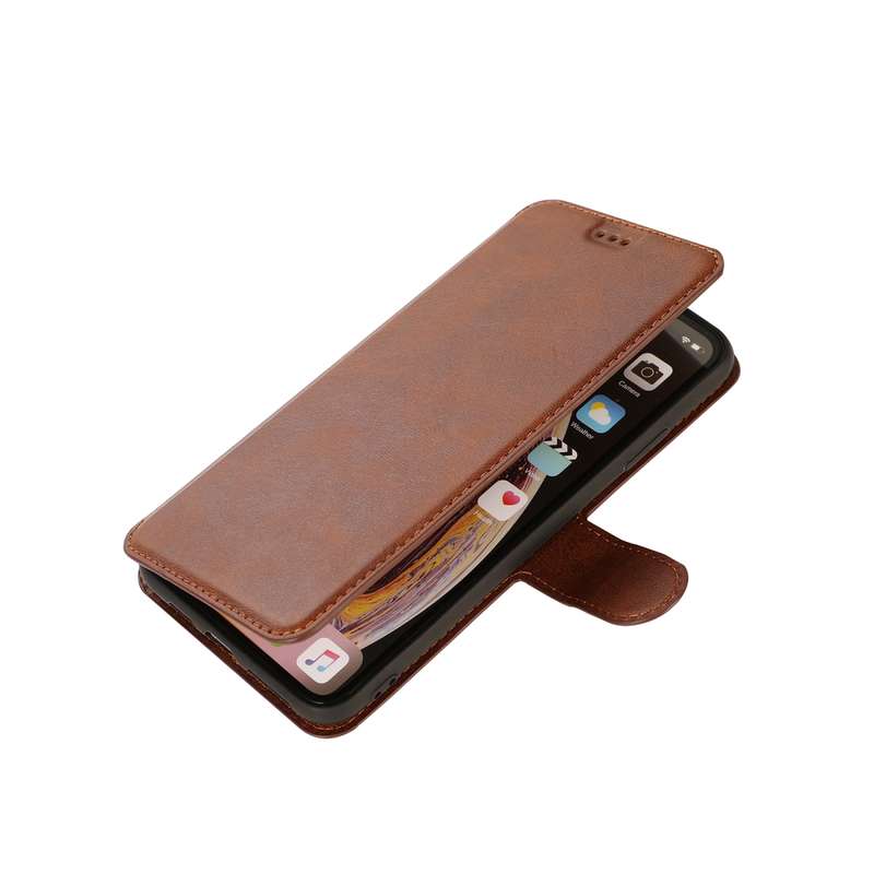 For iPhone X / XS Calf Texture Magnetic Buckle Horizontal Flip Leather Case with Holder & Card Slots