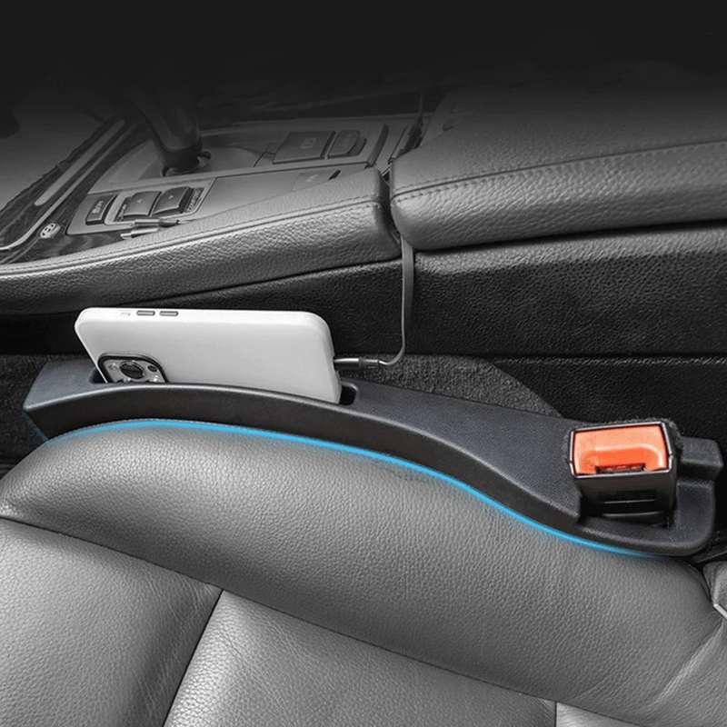 A8752-01 Car Main Driver Seat Gap Bar Interior Armrest Box Gap(Black)