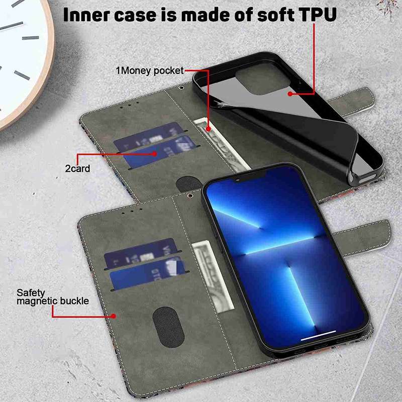 For Xiaomi 14 Crystal 3D Shockproof Protective Leather Phone Case(Colorful Flower)