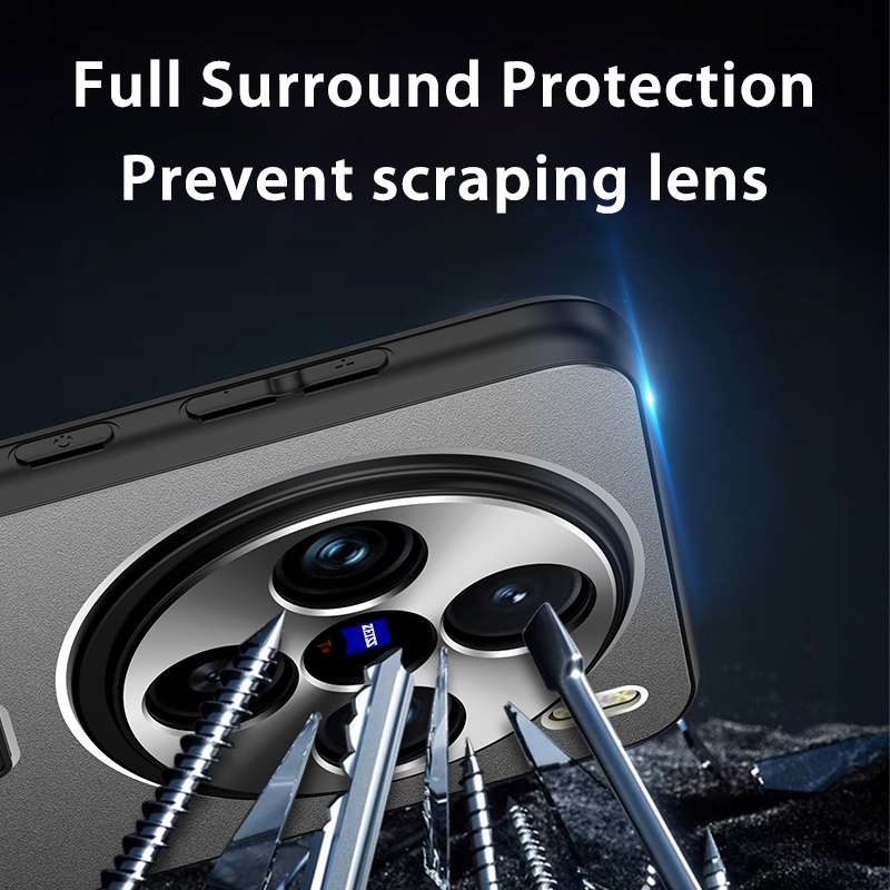 For vivo S19 Pro Frosted Metal Hybrid TPU Holder Phone Case(Silver)