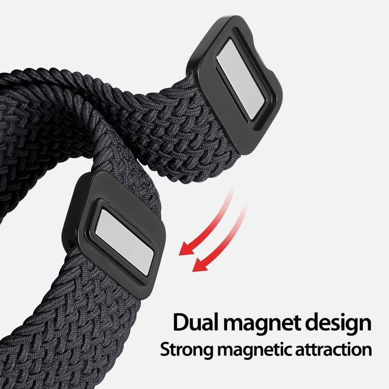 For Apple Watch Ultra 49mm DUX DUCIS Mixture Pro Series Magnetic Buckle Nylon Braid Watch Band(