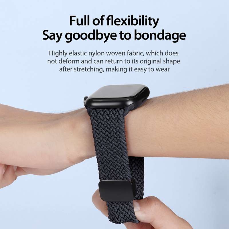 For Apple Watch Ultra 49mm DUX DUCIS Mixture Pro Series Magnetic Buckle Nylon Braid Watch Band(