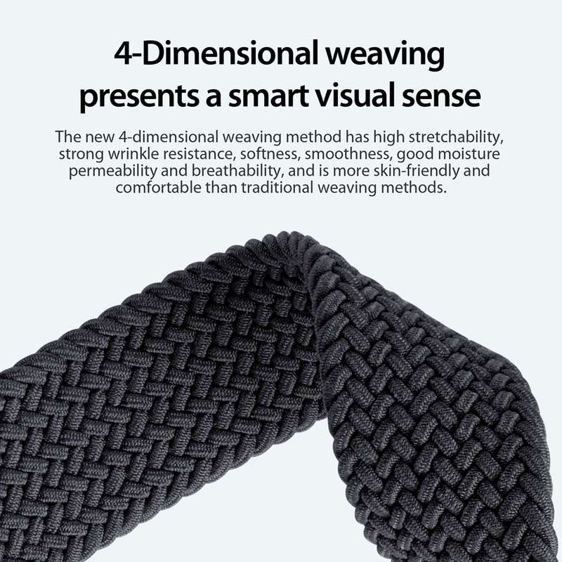For Apple Watch Ultra 49mm DUX DUCIS Mixture Pro Series Magnetic Buckle Nylon Braid Watch Band(