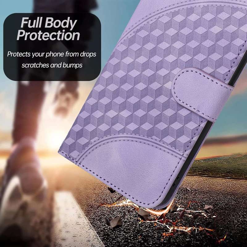 For Xiaomi Redmi 7A YX0060 Elephant Head Embossed Phone Leather Case with Lanyard(Light Purple)