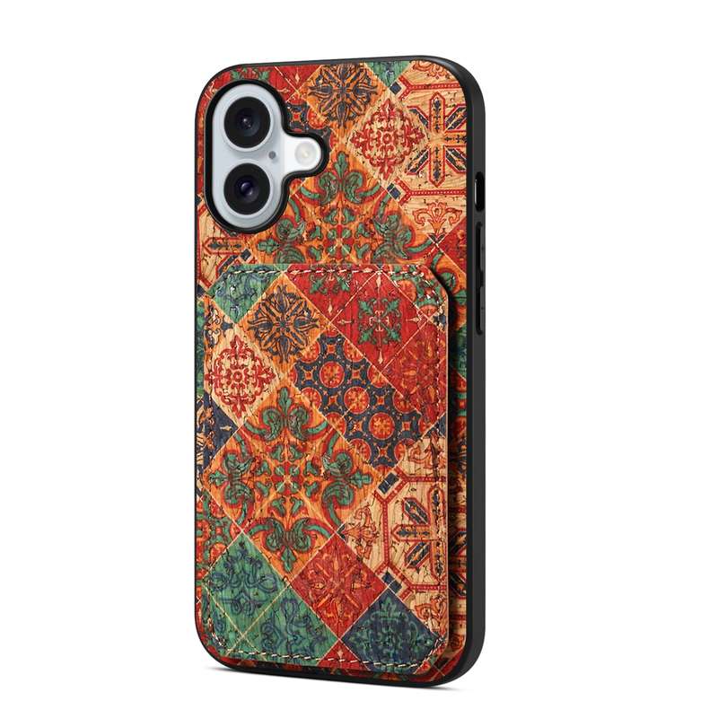 For iPhone 16 Plus Dual Card Slot Holder Phone Case(Winter Blue)