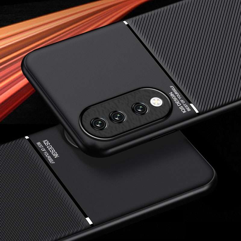 For Honor 90 Classic Tilt Strip Grain Magnetic PC Hybrid TPU Phone Case(Green)