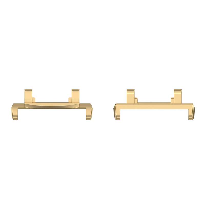For Amazfit Active Edge A2212 1 Pair Metal Watch Band Connectors(Gold)