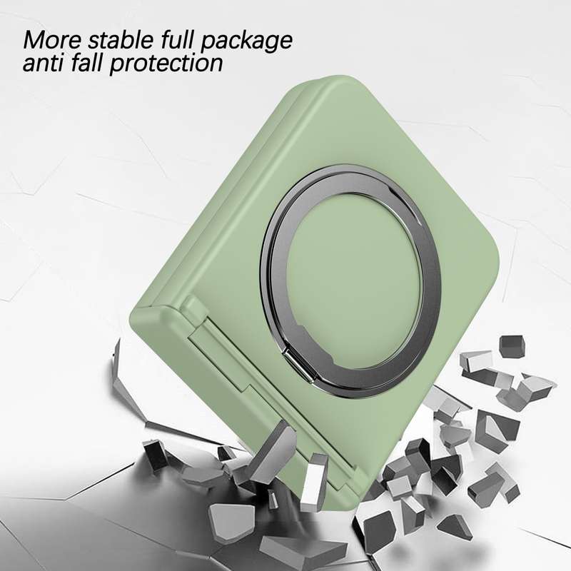 For Samsung Galaxy Z Flip6 5G 360 Degree Stand MagSafe Magnetic All-inclusive Phone Case(Light