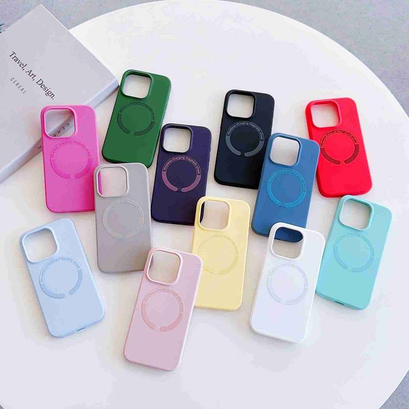 For iPhone 11 MagSafe Magnetic Liquid Silicone Phone Case(Sea Blue)