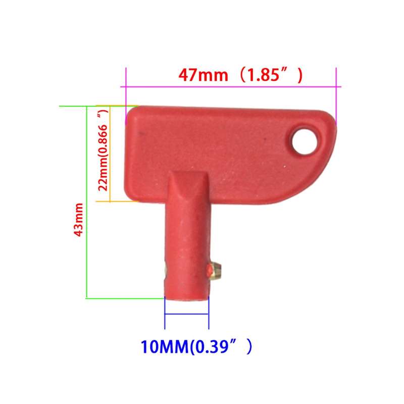 One Pack Car Marine Truck Battery Cut Off Switch Mini Spare Key