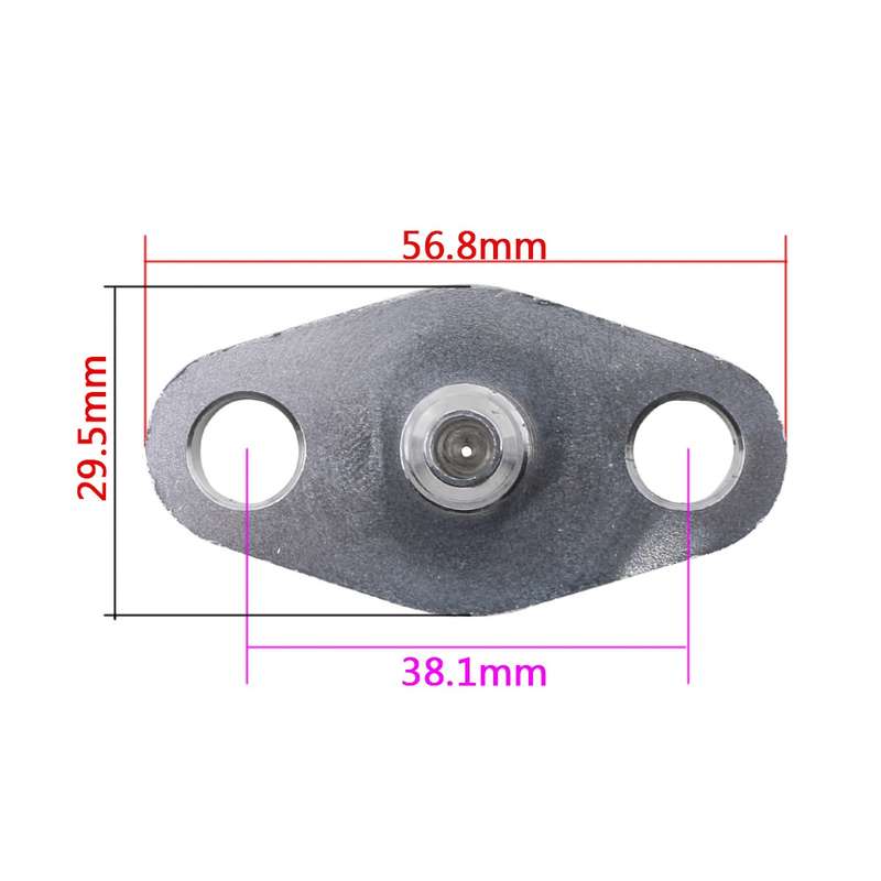 For T3 T4 T04E GT42 Car Turbine Oil Supply Pipe Flange Gasket AN4 Joint Adapter