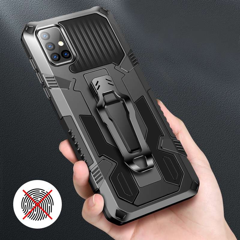 For Samsung Galaxy A70 Machine Armor Warrior Shockproof PC + TPU Protective Case(Red)