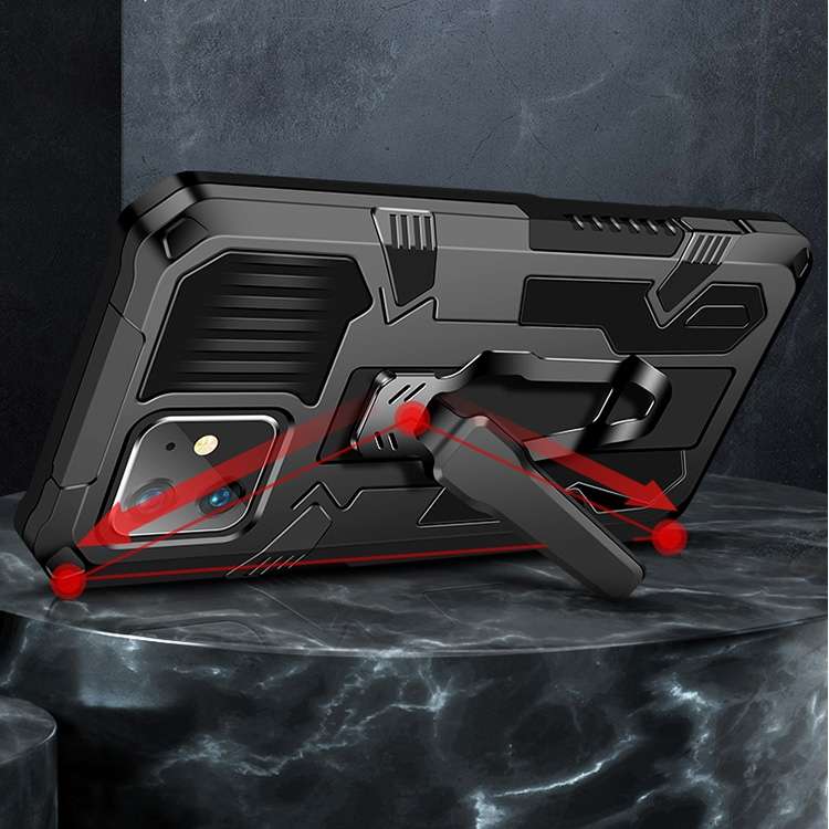 For iPhone 11 Pro Max Machine Armor Warrior Shockproof PC + TPU Protective Case(Red)