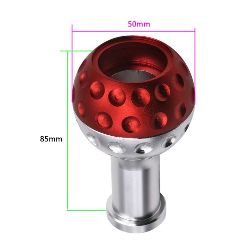 Car Modified Metal Gear Stick Shift Knob Universal Gear Head(Red)
