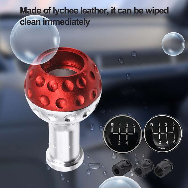 Car Modified Metal Gear Stick Shift Knob Universal Gear Head(Red)