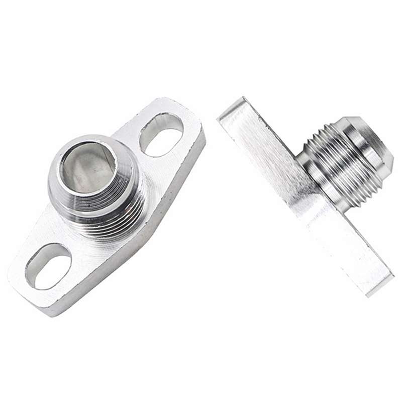For GT25 / GT28 / GT30 Car Turbine Oil Supply Pipe Flange Gasket AN10 Joint Adapter