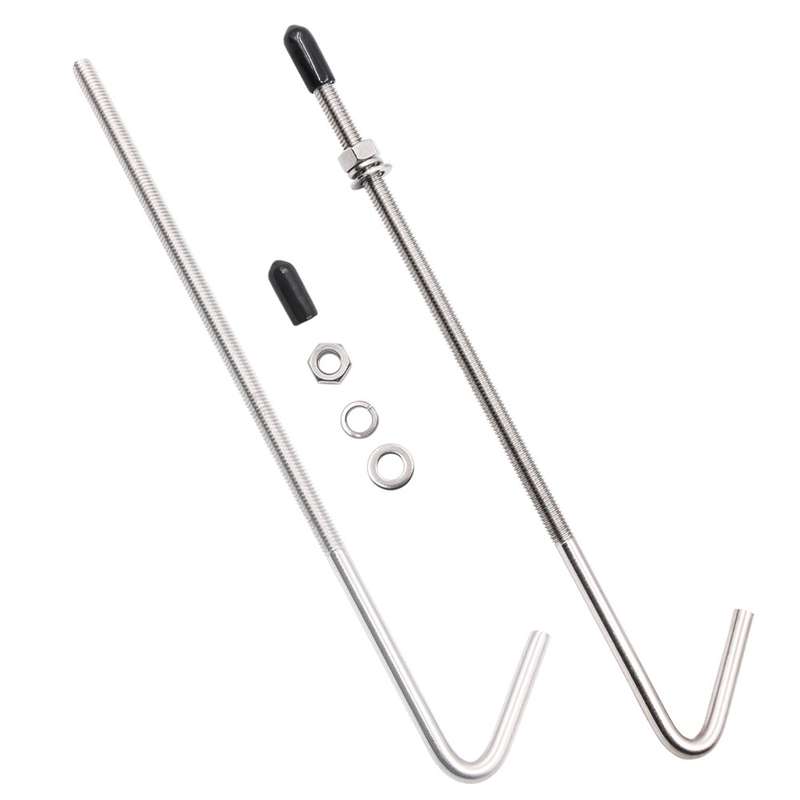 LS05 10 inch Car Battery Fixing Stainless Steel Bracket Bolt Kit