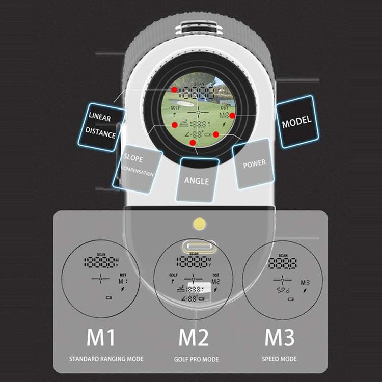 PR165 5-1000 Yards Handheld Laser Rangefinder Telescope