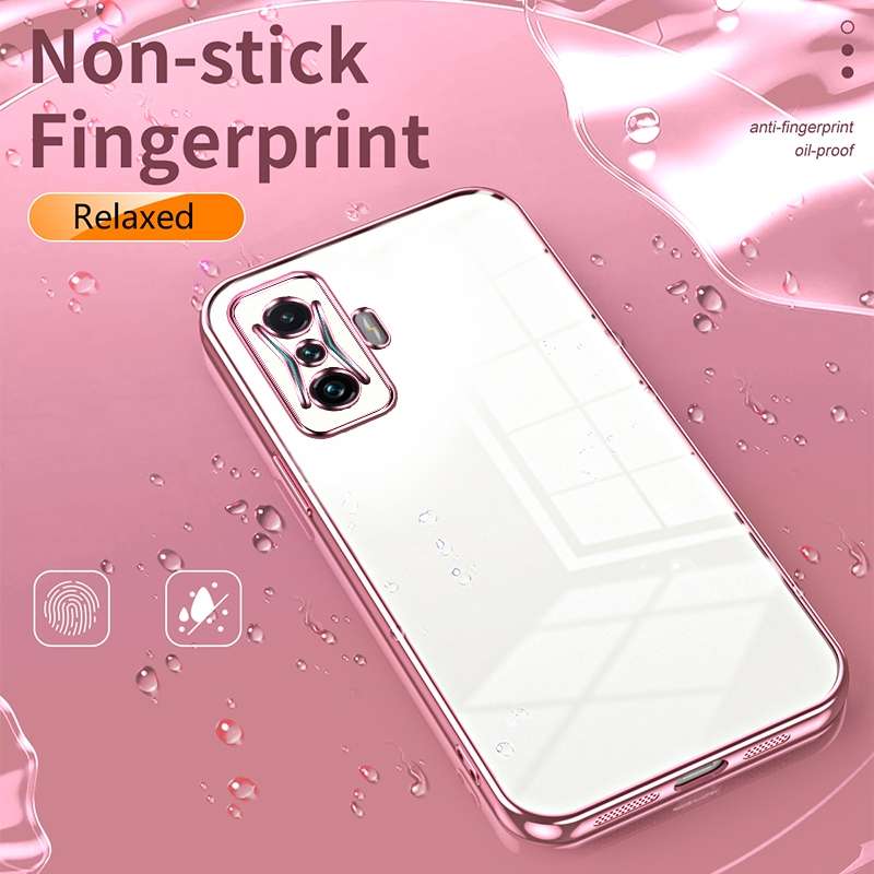 For Xiaomi Redmi K50 Gaming / Poco F4 GT Transparent Plating Fine Hole Phone Case(Transparent)