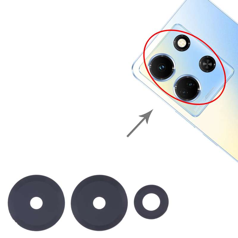 For Infinix Note 30 5G X6711 10set Back Camera Lens