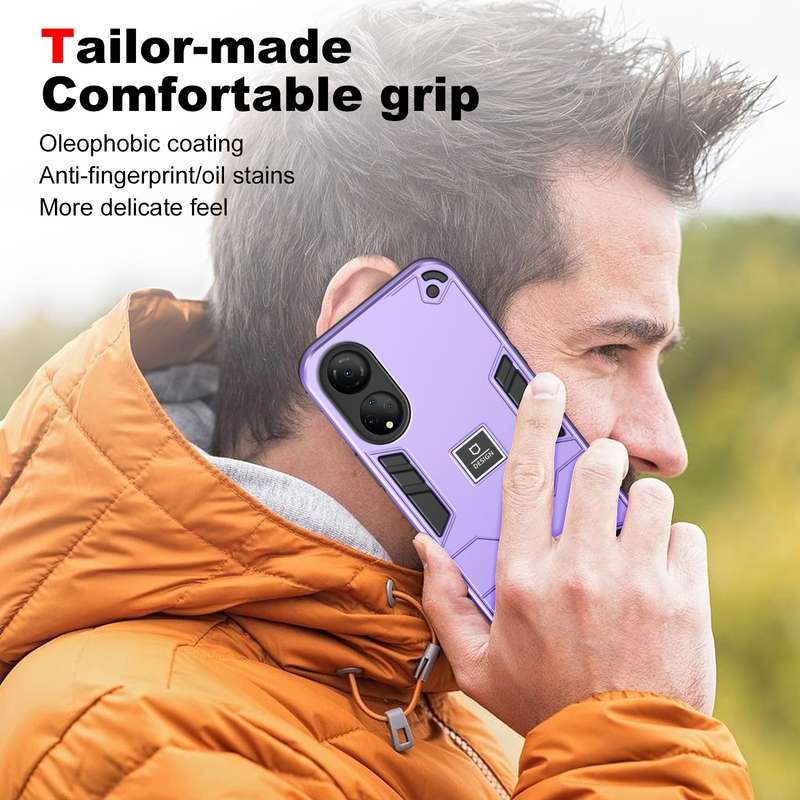 For Honor X7 2 in 1 Shockproof Phone Case(Blue)