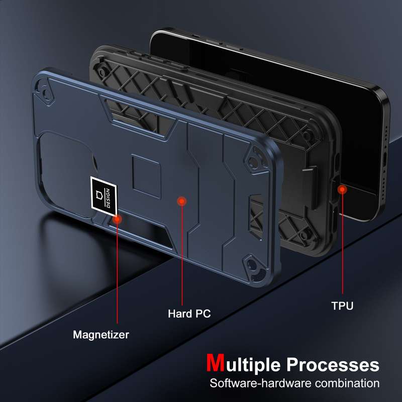 For vivo V25e 2 in 1 Shockproof Phone Case(Black)