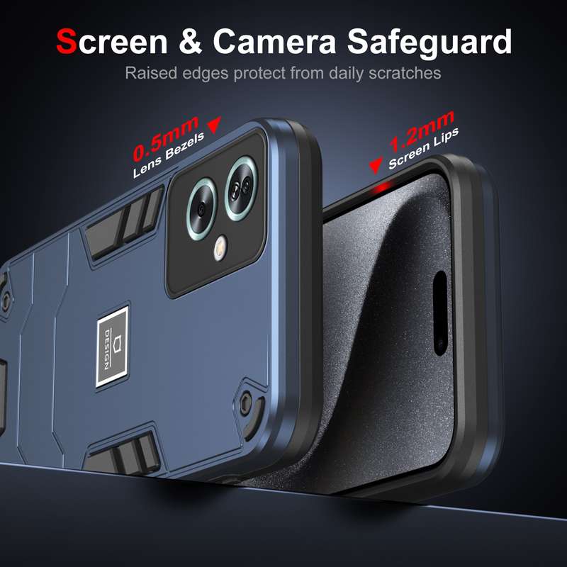 For OPPO A79 5G 2 in 1 Shockproof Phone Case(Black)