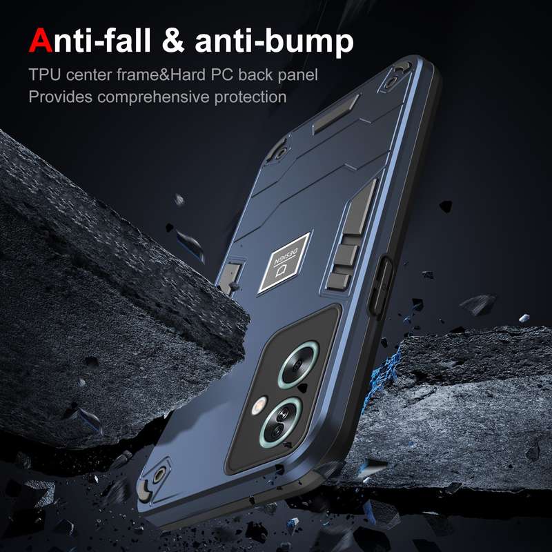 For OPPO A79 5G 2 in 1 Shockproof Phone Case(Black)