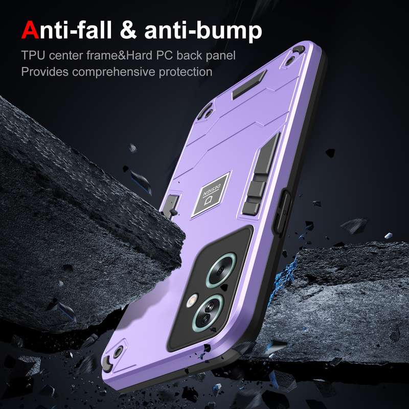 For OPPO A79 5G 2 in 1 Shockproof Phone Case(Black)