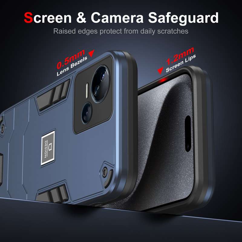For Tecno Spark 10 5G 2 in 1 Shockproof Phone Case(Black)