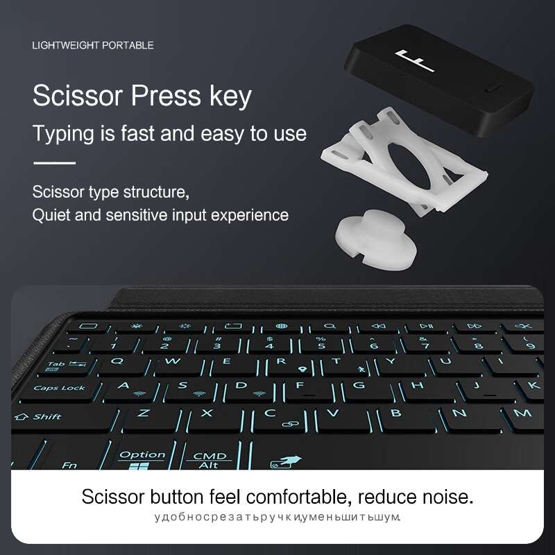 For Samsung Galaxy Tab A8 10.5inch X200 YJ-X200 Split Bluetooth Keyboard Leather Tablet Case